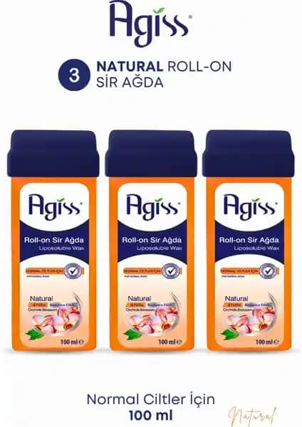 Agiss Roll-On Sir Ağda 100 ml Doğal İçeriklerle Etkili ve Pratik Epilasyon Çözümü