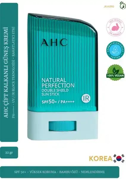 AHC Naturel Perfection Double Shield Güneş Kremi SPF 50 Pa++++ Güçlü UV ve IR Koruma İçin