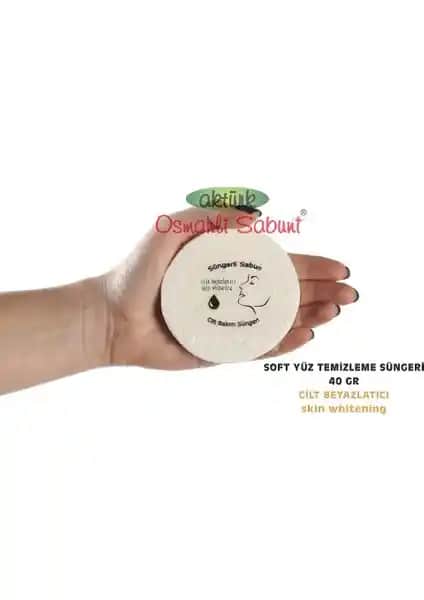 Aktürk Osmanlı Sabunu Yüz Temizleme Süngeri Doğal ve Etkili Cilt Bakım Ürünü