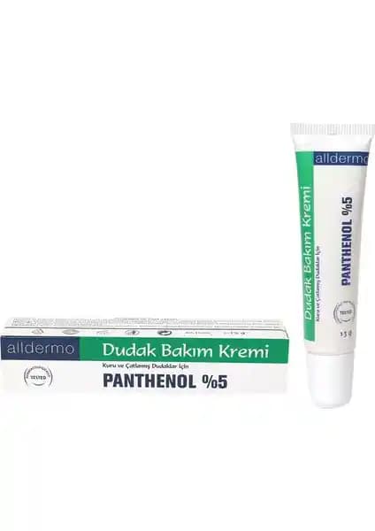 Alldermo Pantenol Dudak Kremi: Yumuşatıcı ve Nemlendirici Etkili Dudak Bakım Ürünü