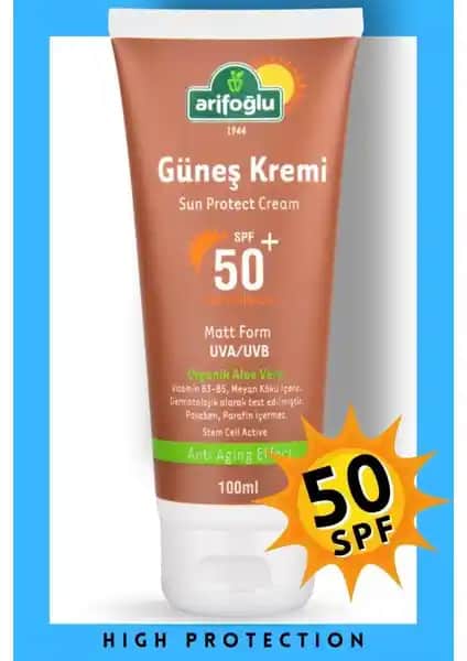 Arifoğlu Güneş Kremi 50+ Organik Aloe Vera İçerikli Doğal Güneş Koruyucu Ürün Özellikleri ve Kullanım Rehberi