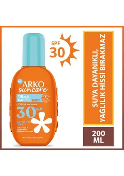 Arko Suncare SPF30+ Yüksek Koruma Sağlayan Vücut Güneş Spreyi Özellikleri ve Kullanımı