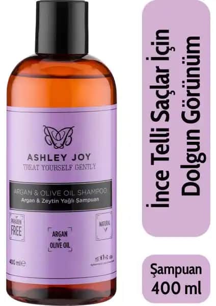 Ashley Joy Argan & Zeytinyağlı Şampuan ile Doğal ve Güçlü Saçlara Kavuşun