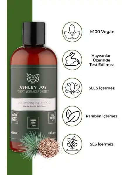 Ashley Joy İnce Telli Saçlar İçin Dolgunlaştırıcı Kinoalı Şampuan Ürün İncelemesi