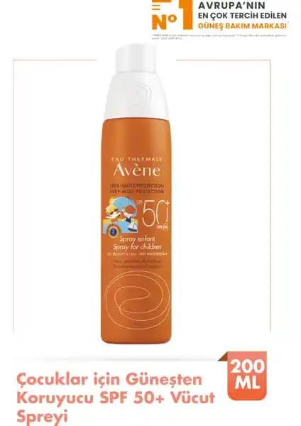 Avene Çocuk Güneş Koruma Spreyi SPF 50: Yüksek Koruma ve Pratik Kullanım Özelliği