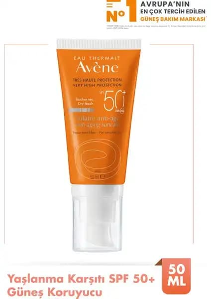 Avene Solaire Anti-Age SPF 50+ Güneş Koruyucu: Hassas ve Yaşlanma Karşıtı Etkili Formül