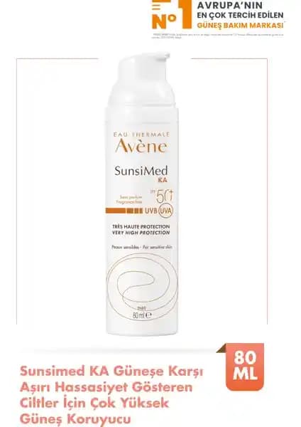 Avene Sunsımed KA SPF 50+ Hassas Ciltler İçin Yüksek Koruma Sağlayan Güneş Kremi