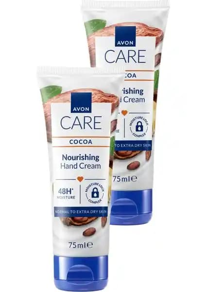 Avon Care Kakao Yağı İçeren El Kremi 75 ml ikili seti doğal nemlendirici ve yumuşatıcı bakım sağlar