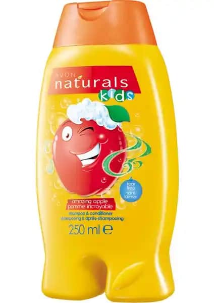 Avon Elma Kokulu Göz Yakmayan Çocuk Şampuan ve Saç Kremi Güvenli ve Ferahlatıcı Saç Bakım Seti