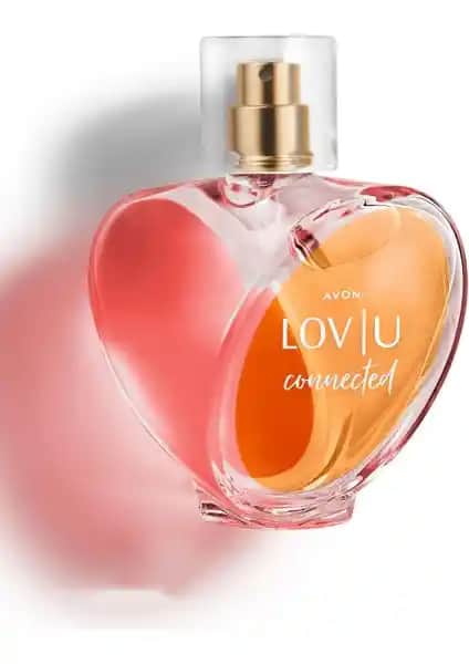 Avon Lov U Connected Kadın Parfümü 50 ml doğal ve romantik koku, günlük ve özel kullanım için uygun