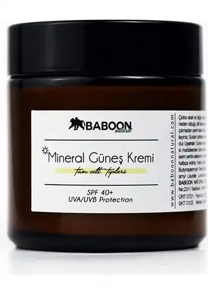 Baboon Mineral Güneş Kremi: Doğal İçeriğiyle Güvenle Kullanılan Yüksek Koruma Sağlayan Güneş Koruyucu