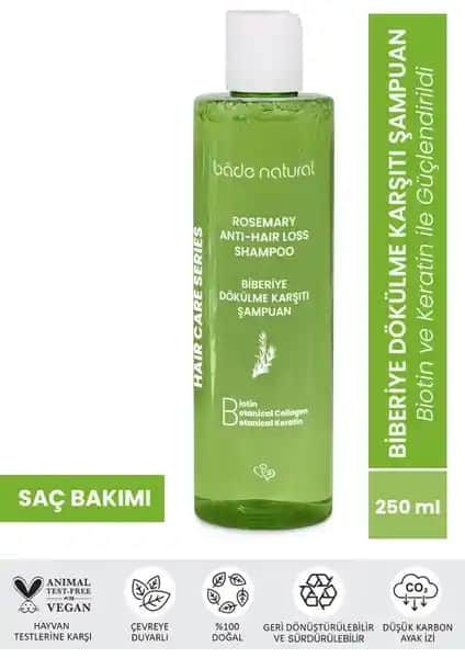 Bade Natural Biberiye Şampuanı: Doğal İçerikli Saç Dökülmesine Karşı Etkili Çözüm