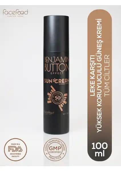 Benjamin Button Effect Güneş Kremi SPF 50+ ile Güçlü ve Çok Yönlü Güneş Koruma Çözümü