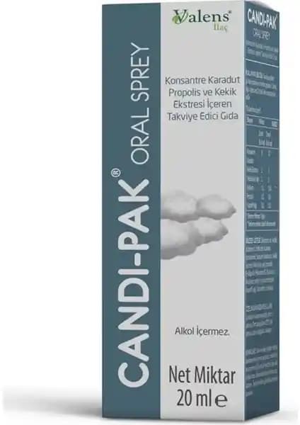 Bestlak Candi-Pak Ağız İçi Bakım Spreyi 20 ml doğal içeriklerle hızlı iyileşme sağlar