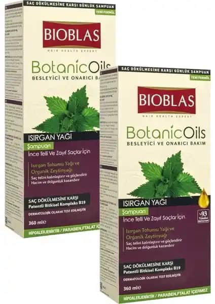 Bioblas Botanic Oils Isırgan Yağlı Şampuanı: Doğal ve Güçlü Saç Bakımı İçin Etkili Çözüm