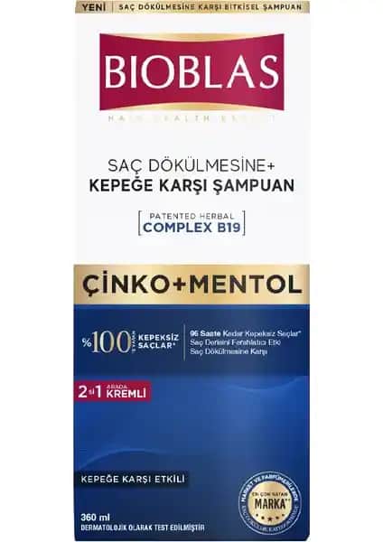 Bioblas Şampuan 360 ml: Kepek ve Saç Dökülmesine Karşı Etkili Saç Bakım Ürünü