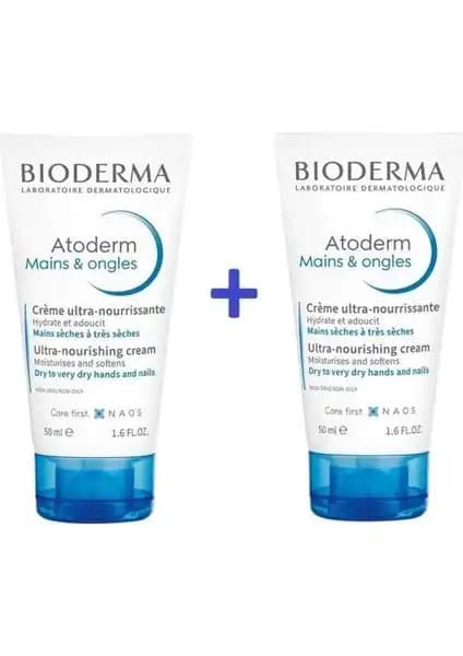 Bioderma Atoderm El ve Tırnak Kremi İkili Paket: Yoğun Nemlendirme ve Bakım