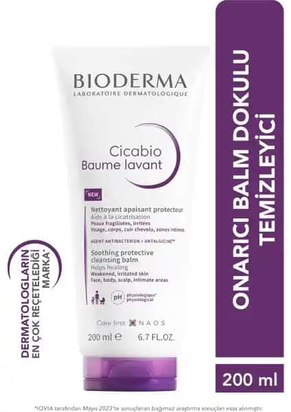 Bioderma Cicabio Temizleyici Balm: Hassas ve Hasar Görmüş Ciltler İçin Onarıcı ve Nazik Temizlik Çözümü