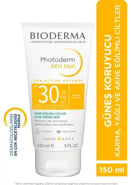 Bioderma Photoderm AKN Mat: Akne Eğilimli ve Yağlı Ciltler İçin Günlük Güneş Koruyucu