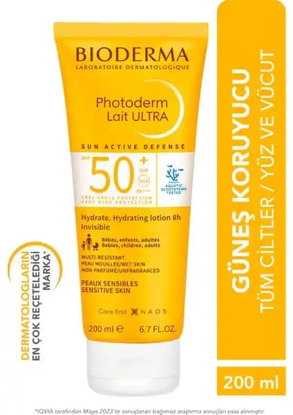 Bioderma Photoderm Lait Ultra SPF50+ Yüksek Koruma Sun Kremi İncelemesi ve Kullanıcı Yorumları