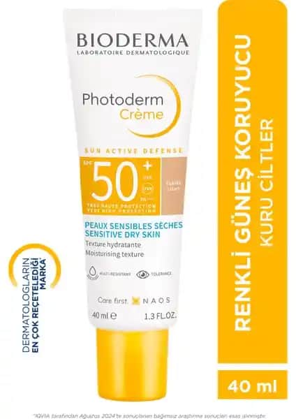Bioderma Photoderm SPF50+ Suya Dayanıklı Güneş Koruyucu Kremi Kuru ve Çok Kuru Ciltler İçin