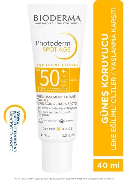 Bioderma Photoderm Spot Age SPF50+ Güneş Koruyucu: Leke ve Yaşlanma Karşıtı Güçlü Koruma
