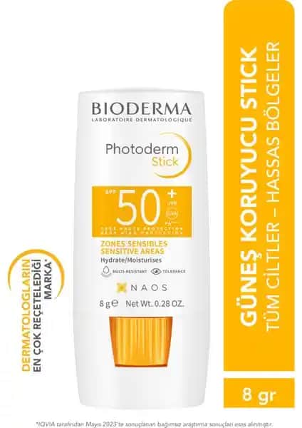 Bioderma Photoderm Stick SPF50+ Hassas Bölgeler İçin Yüksek Koruma Sağlayan Güneş Kremi