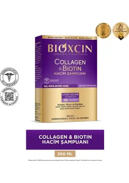 Bioxcin Collagen Biotin Hacim Şampuanı: Saç Güçlendirme ve Hacim Artışı İçin Üstün Çözüm
