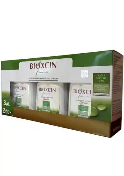 Bioxcin Femına Yağlı ve Hassas Saçlar İçin Onarıcı ve Güçlendirici Şampuan