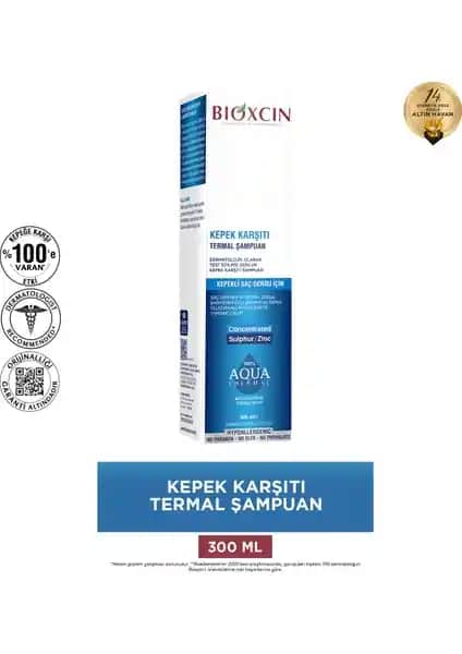 Bioxcin Kepek Karşıtı Termal Şampuan Saç Derisini Koruyan ve Kepeği Önleyen Formül