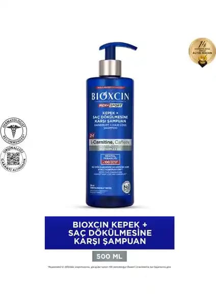 Bioxcin Şampuan 500ML Saç Dökülmesini Önleyen Güçlü ve Günlük Kullanıma Uygun Formül
