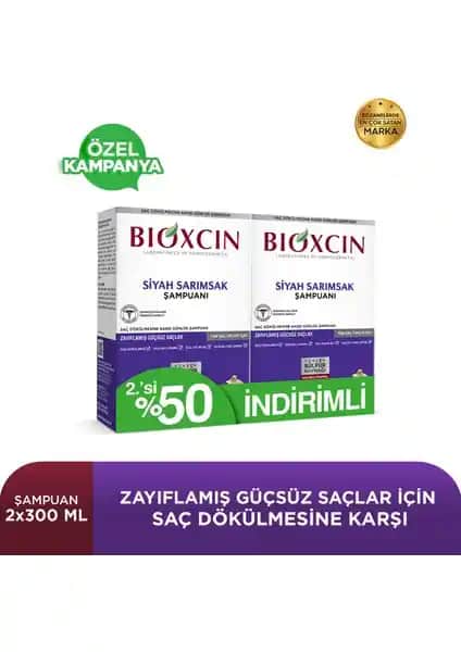 Bioxcin Siyah Sarımsak Şampuanı Saç Dökülmesine Karşı Güç ve Canlılık Kazandırır