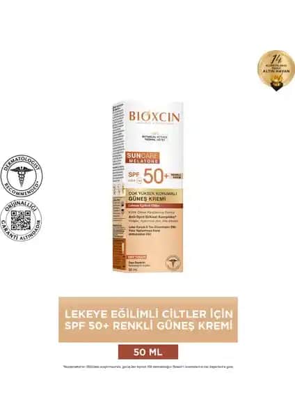 Bioxcin Sun Care Lekeye Eğilimli Ciltler İçin Yüksek Koruma Renkli Güneş Kremi 50 SPF