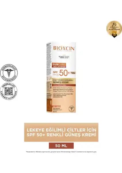 Bioxcin Sun Care Lekeye Eğilimli Ciltler İçin Yüksek Koruma Renkli Güneş Kremi 50 SPF