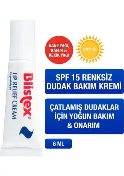 Blistex Lip Relief Kremi: Çatlamış ve Kuru Dudaklar İçin Etkili Bakım Çözümü