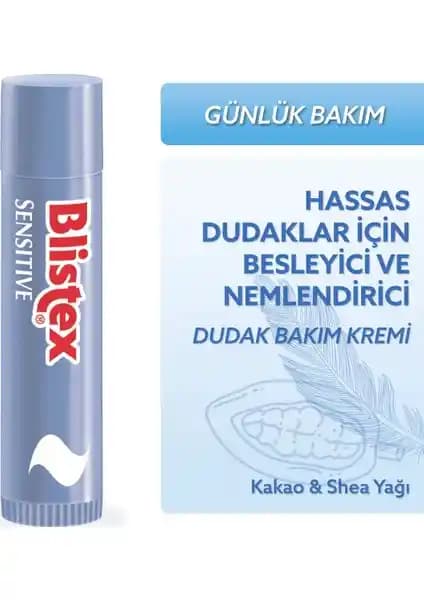 Blistex Sensitive Stick 4.25g Hassas Dudaklar İçin Doğal ve Güvenli Bakım Ürünü