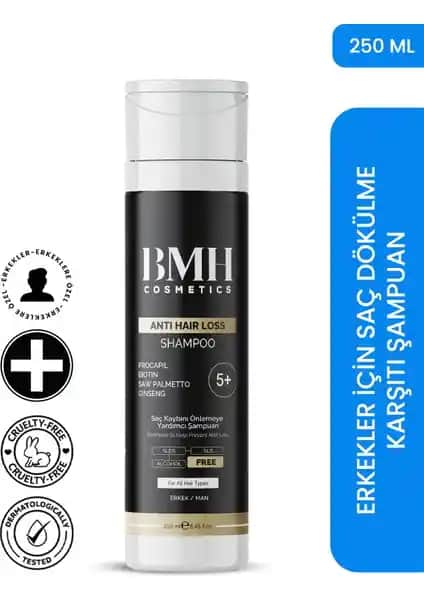BMH5+ Erkek Saç Şampuanı: Saç Dökülmesine Karşı Güçlendirici ve Doğal İçerikli Formül