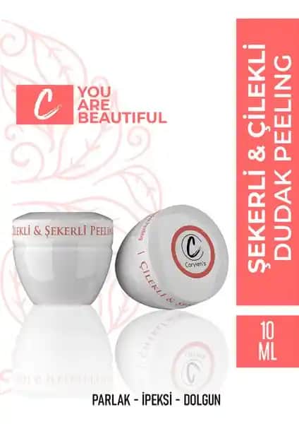 Carvien Çilekli ve Şekerli Dudak Peeling: Doğal Dudak Bakımı ve Parlaklık Sağlayan Ürün