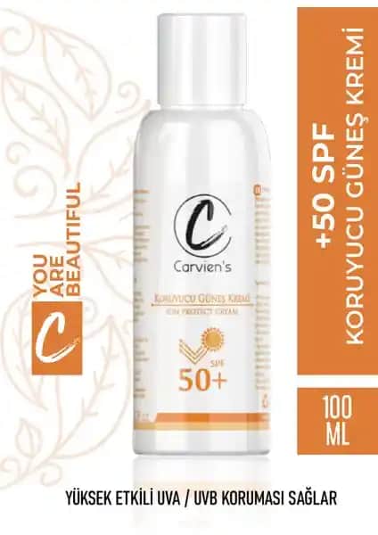 Carvien Güneş Koruyucu Krem SPF 50+ ile Güçlü UV Koruma ve Cilt Bakımı
