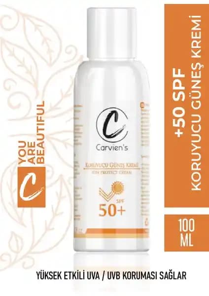 Carvien Güneş Koruyucu Krem SPF 50+ ile Güçlü UV Koruma ve Cilt Bakımı