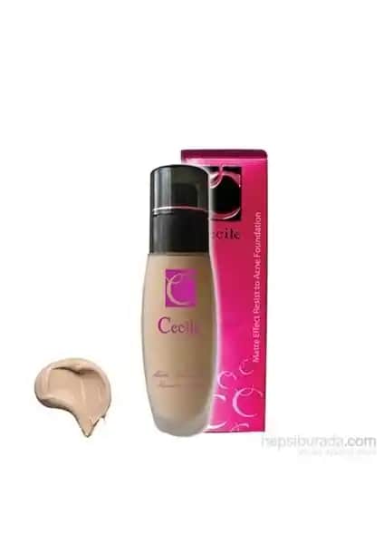 Cecile Resist to Acne Foundation 02: Doğal ve Mat Görünüm Sağlayan Kusursuz Fondöten
