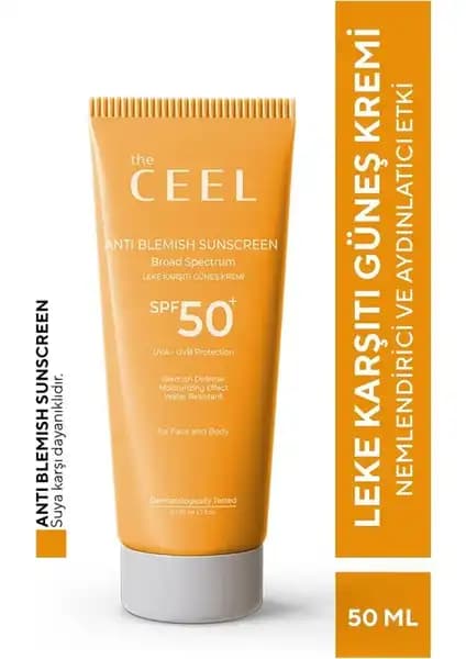 Ceel SPF 50+ Leke Karşıtı Güneş Kremi: Yüksek Koruma ve Doğal İçeriklerle Cilt Sağlığını Destekler