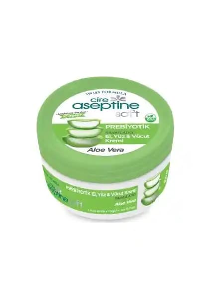 Cire Aseptine Soft Aloe Vera Prebiyotik Nemlendirici Krem: Doğal ve Etkili Cilt Bakımı Çözümü