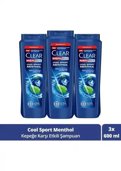Clear Men Kepeğe Karşı Etkili Şampuan Cool Sport Menthol Erkekler İçin Ferahlatıcı ve Kepeği Önleyici Ürün