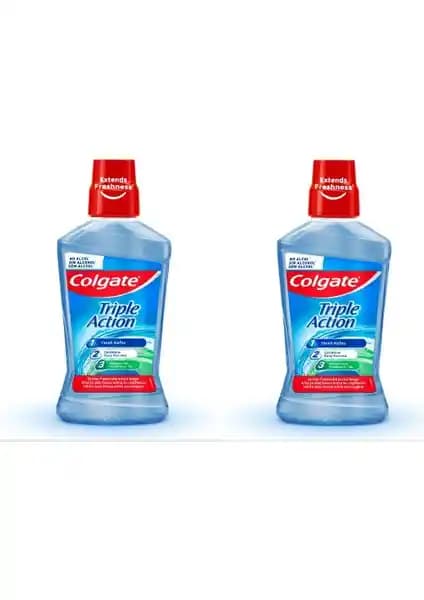 Colgate Ağız Bakım Suyu Üçlü Etki Ferahlatıcı ve Koruyucu Özelliklerle Günlük Kullanım İçin