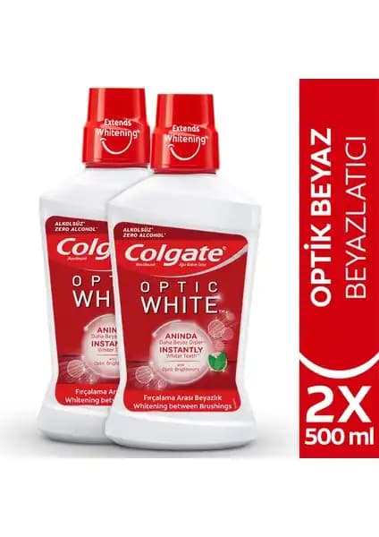 Colgate Optic White Beyazlatıcı Ağız Bakım Suyu: Günlük Kullanım İçin Etkili ve Güvenilir