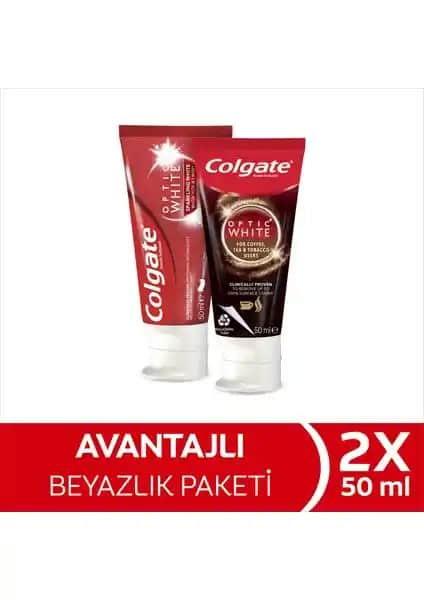 Colgate Optic White Çay Kahve ve Parıldayan Beyazlık ile Günlük Diş Bakımında Yenilikçi Çözüm