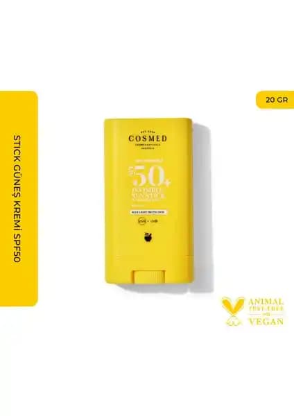 Cosmed Invisible Sun Stick SPF 50: Hassas Ciltler İçin Yüksek Koruma Güneş Kremi