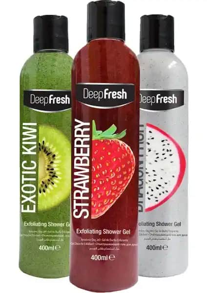 Deep Fresh Arındırıcı Duş Jeli 3’lü Karma Set: Organik ve Ferahlatıcı Günlük Bakım