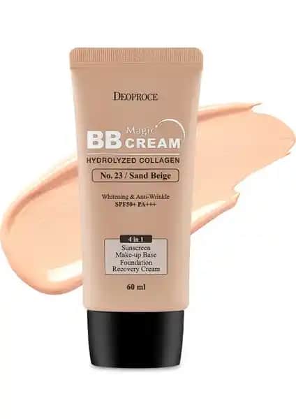 Deoproce Deniz Kolajeni İçeren Yoğun Kapatıcı BB Krem SPF50+ PA+++ 60ml Cilt Bakım ve Makyaj Ürünü